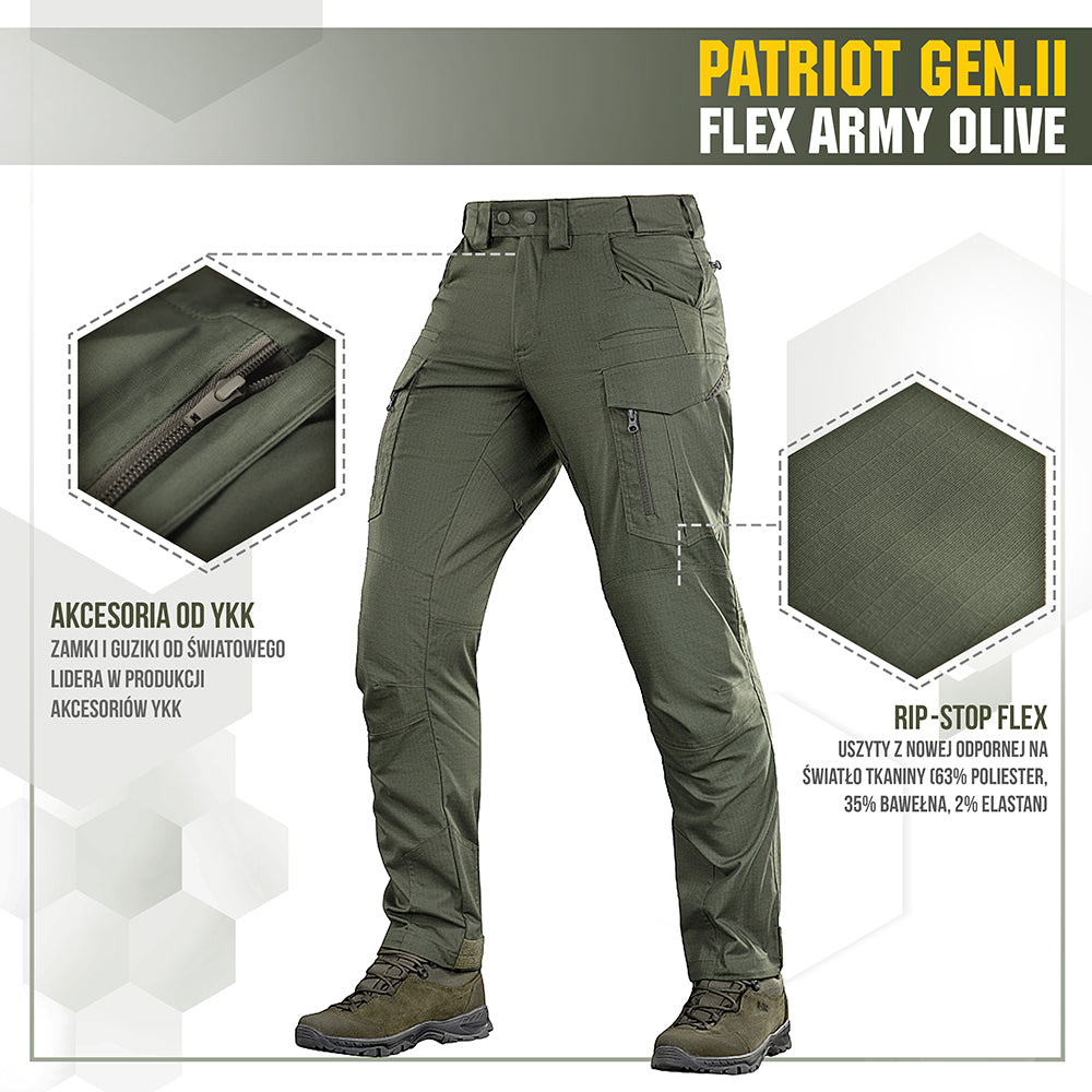 M-Tac Spodnie taktyczne Patriot Gen II Flex Black 28/30