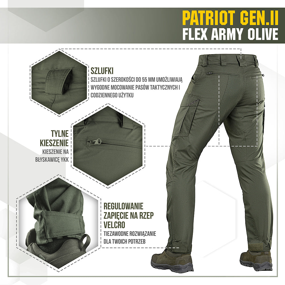 M-Tac Spodnie taktyczne Patriot Gen II Flex Black 28/30