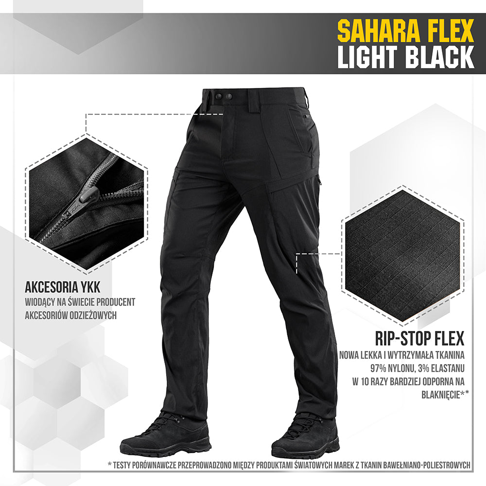 M-Tac Spodnie Sahara Flex Lite Black 28/30