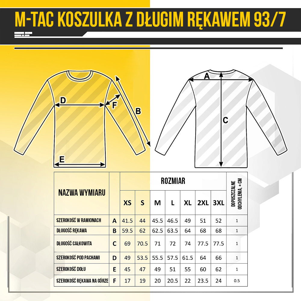 M-Tac koszulka z długim rękawem 93/7 Black XS