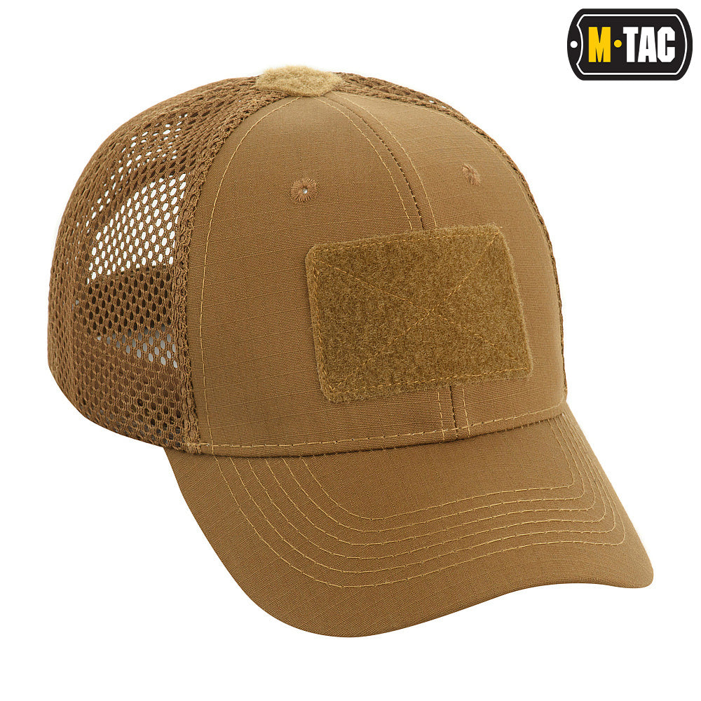 M-Tac czapka z daszkiem siatka na rzep Flex Rip-Stop Coyote Brown S/M