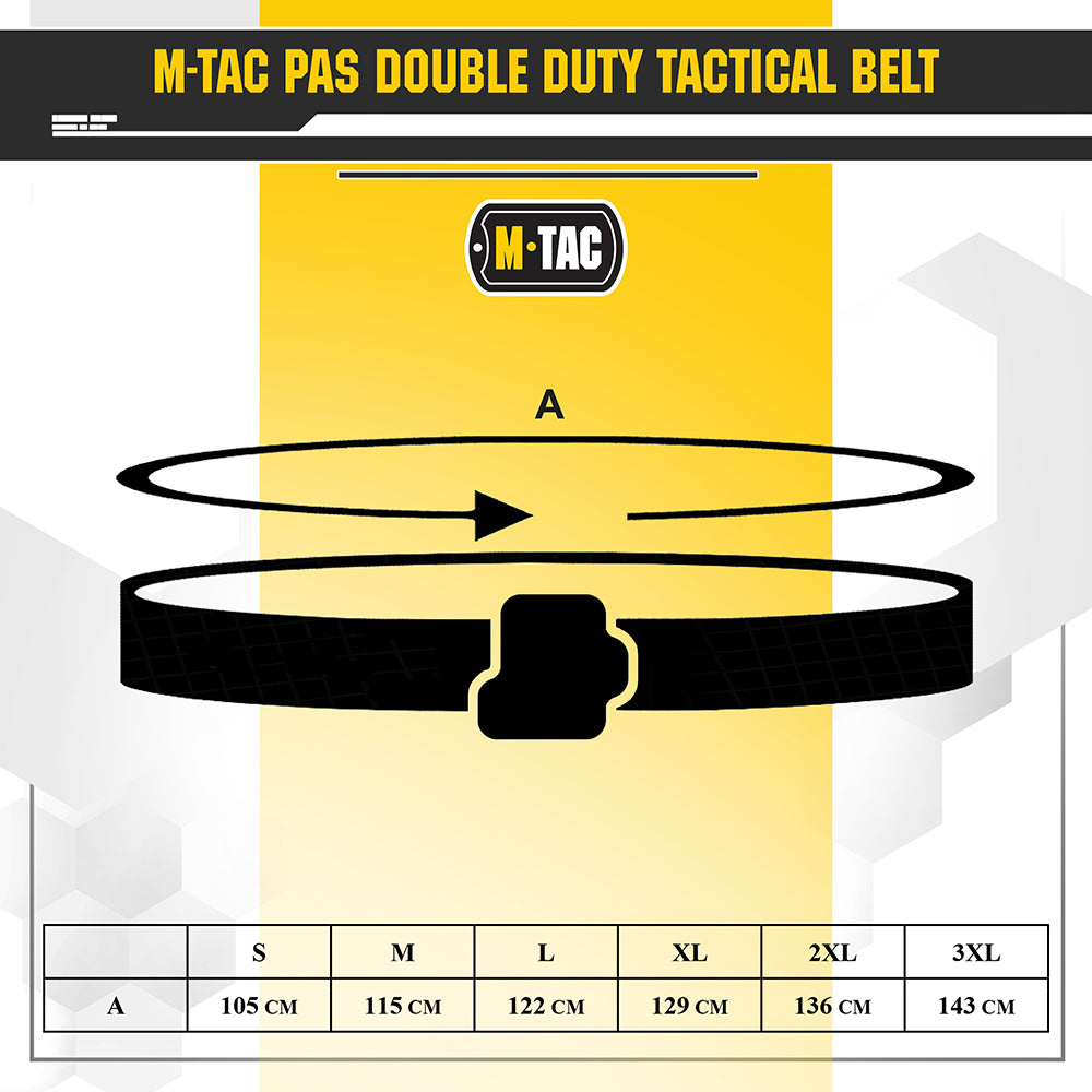 M-Tac pas Lite Tactical Belt Gen.II Black M