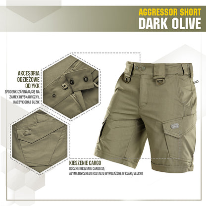 M-Tac Spodenki Aggressor Short Coyote Brown S