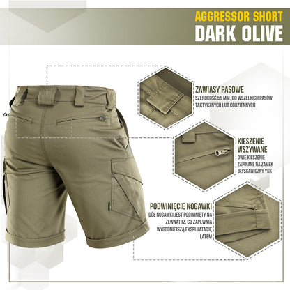 M-Tac Spodenki Aggressor Short Coyote Brown S