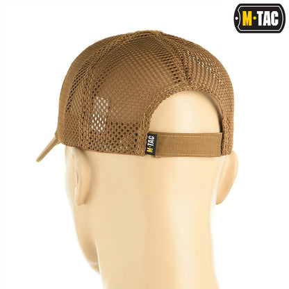 M-Tac czapka z daszkiem siatka na rzep Flex Rip-Stop Coyote Brown S/M