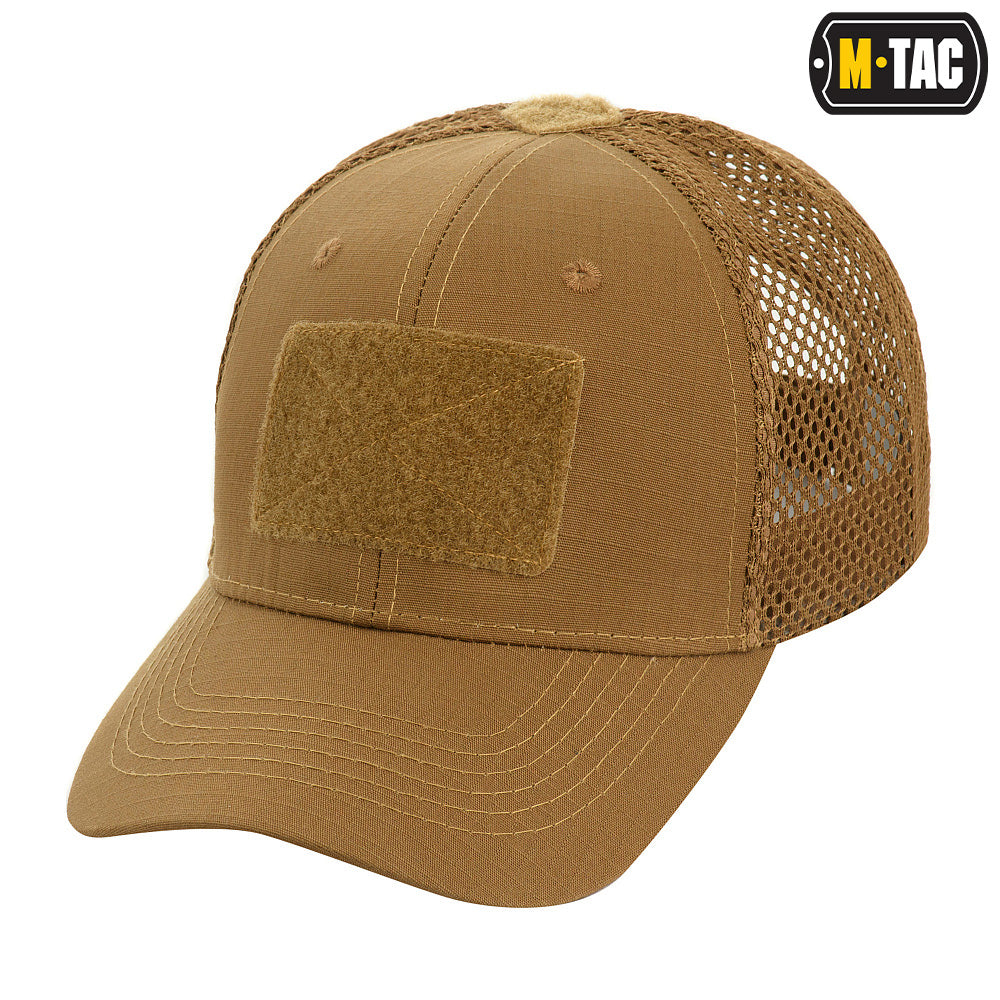 M-Tac czapka z daszkiem siatka na rzep Flex Rip-Stop Coyote Brown S/M