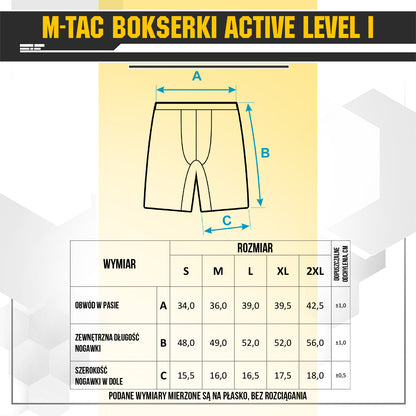 M-Tac Bokserki Active Level I Black 2XL