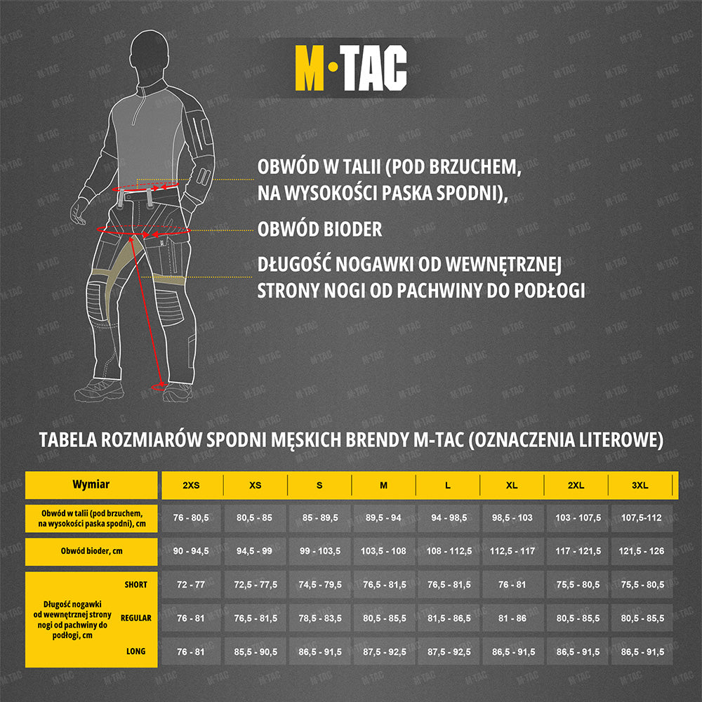 M-Tac Spodnie Termiczne Level I Polartec