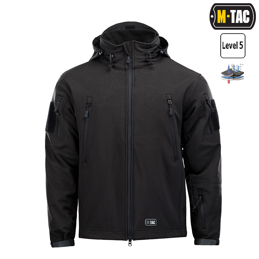 M-Tac Kurtka Soft Shell z podpinką Black XS